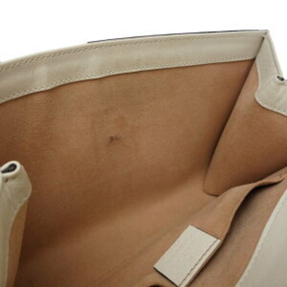 Gucci Tiger Head Raja Sherry Line Bag White Calfskin - Picture 8 of 10